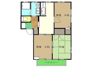 ドミールJ【2階】の間取り