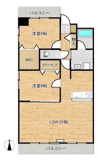 グランドール桜井【11階】の間取り