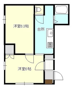 中野ハイツセラヴィ【2階】の間取り