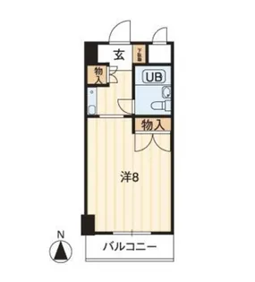 アルファ大供【5階】の間取り