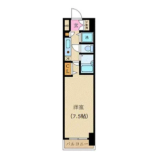カスタリア新宿【13階】の間取り