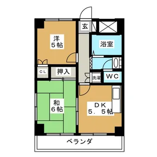 キングハイツ新小岩【3階】の間取り