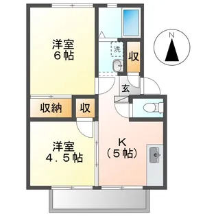 メゾンセンチュリーA【1階】の間取り