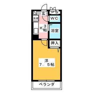 風岡ビル【4階】の間取り