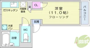 メゾンド木町【3階】の間取り