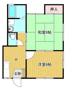 ハイツのぞみ【1階】の間取り