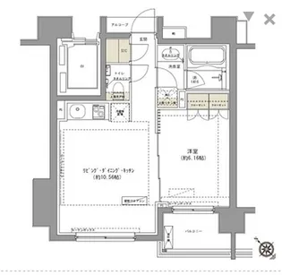 東京都港区赤坂7【マンション】の間取り