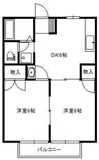 ジャスティス【2階】の間取り