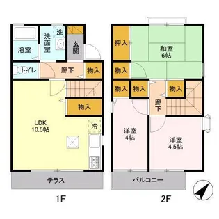 タークヒルズBの間取り