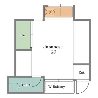 幸栄ハイツ【2階】の間取り