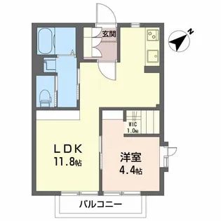 ビバレントA【1階】の間取り