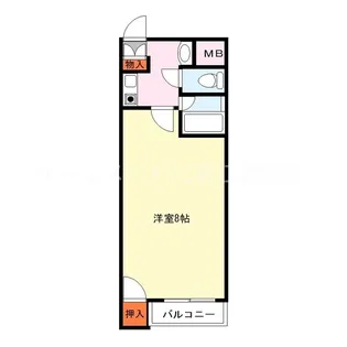 矢野花園ハイツ【3階】の間取り