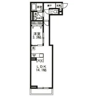 グラース幕張【3階】の間取り