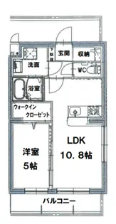 ルシュマン・ボヌール【4階】の間取り