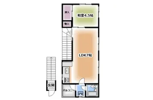 東京都荒川区西尾久4【一戸建】の間取り