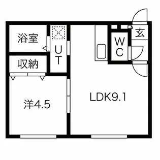 La・Bella(ラベーラ月寒)【3階】の間取り