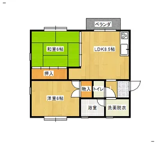 ウィズタウン【1階】の間取り