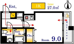 サンハイム【5階】の間取り