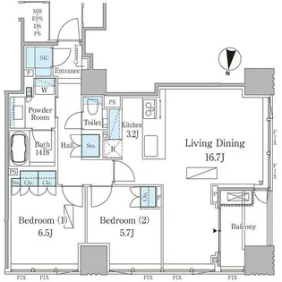 東京都千代田区麹町3【マンション】の間取り