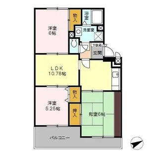 東京都立川市西砂町2【マンション】の間取り