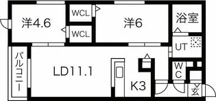 リヴィエール手稲25【2階】の間取り