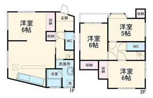 神奈川県横浜市戸塚区戸塚町【一戸建】の間取り