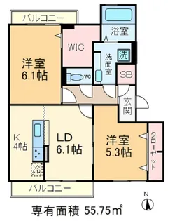 グランドゥール シャルマン【3階】の間取り