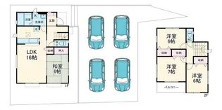 埼玉県蓮田市緑町1【一戸建】の間取り