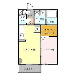 エスプワール城之内【2階】の間取り