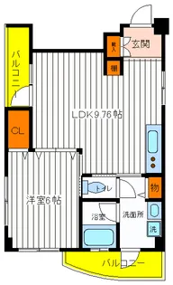 東京都日野市新町1【マンション】の間取り
