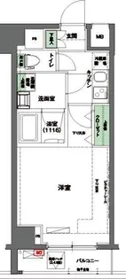 ハーモニーレジデンス東京イースト#002【2階】の間取り