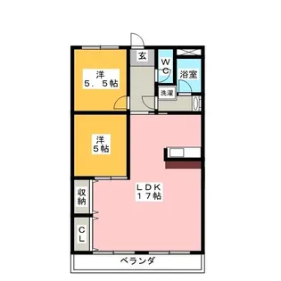 アーバンスクエア’88【3階】の間取り