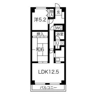 メルベーユ鎌須賀【2階】の間取り