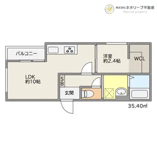 TRIOVE JR久留米駅前【2階】の間取り