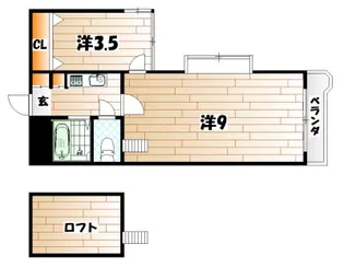 ウインズ浅香 II【9階】の間取り