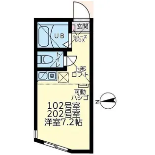 神奈川県横浜市中区山元町1【アパート】の間取り