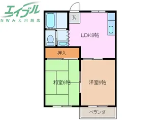 リックスハイツ101【2階】の間取り