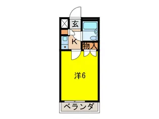 オ-セント本山【1階】の間取り