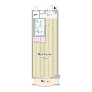 パークグレース新宿【6階】の間取り