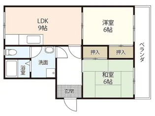 第2コーポ田上【2階】の間取り