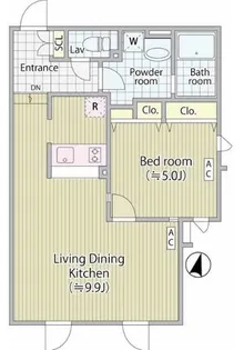EMBELLIR中野富士見町【1階】の間取り