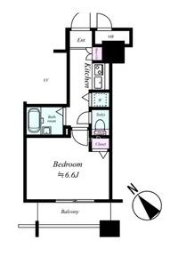 パークウェル京橋【9階】の間取り