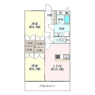 ファミール【2階】の間取り