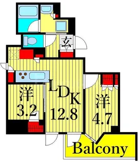 nido南千住【13階】の間取り