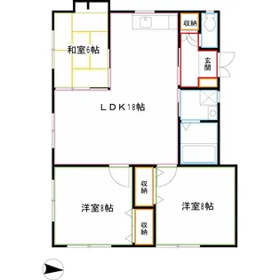 サニーハウス【1階】の間取り