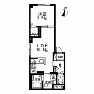 ARTE飯田橋【1階】の間取り