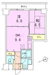 秀和新川アネックス【3階】の間取り
