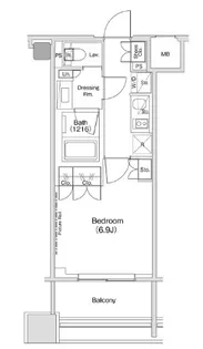 東京都目黒区青葉台3【マンション】の間取り