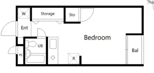 ルミエール高輪【1階】の間取り