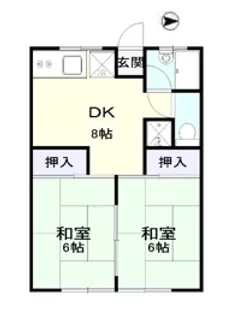 コーポタナカ【2階】の間取り